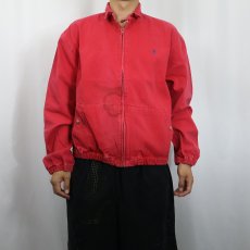 画像2: 90's POLO Ralph Lauren ロゴ刺繍 コットンスイングトップ M (2)