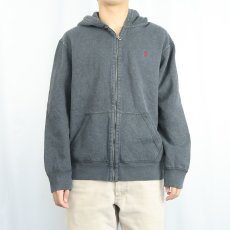 画像2: POLO Ralph Lauren ロゴ刺繍 スウェットジップパーカー XL (2)