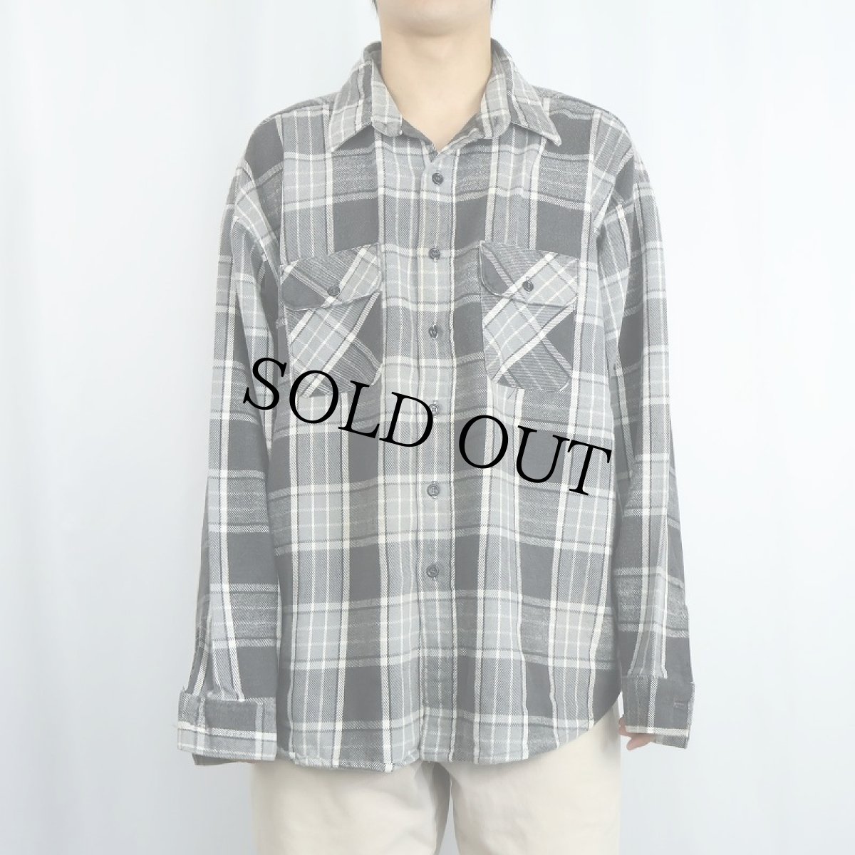 画像2: 90's FIVE BROTHER USA製 チェック柄 ヘビーネルシャツ 3XL (2)