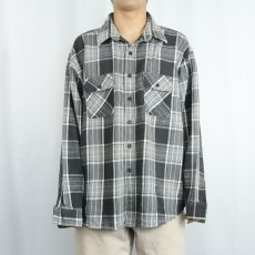 画像2: 90's FIVE BROTHER USA製 チェック柄 ヘビーネルシャツ 3XL (2)