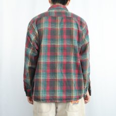 画像3: FIVE BROTHER チェック柄 ヘビーネルシャツ 2XL (3)
