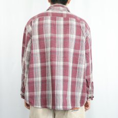 画像3: 90's St John's Bay チェック柄 ヘビーネルシャツ XL (3)