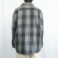 画像3: 90's St John's Bay チェック柄 ヘビーネルシャツ 2XL (3)