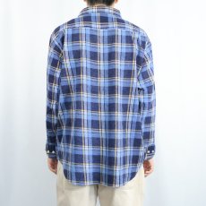画像3: BIGMAC チェック柄 ヘビーネルシャツ XL (3)