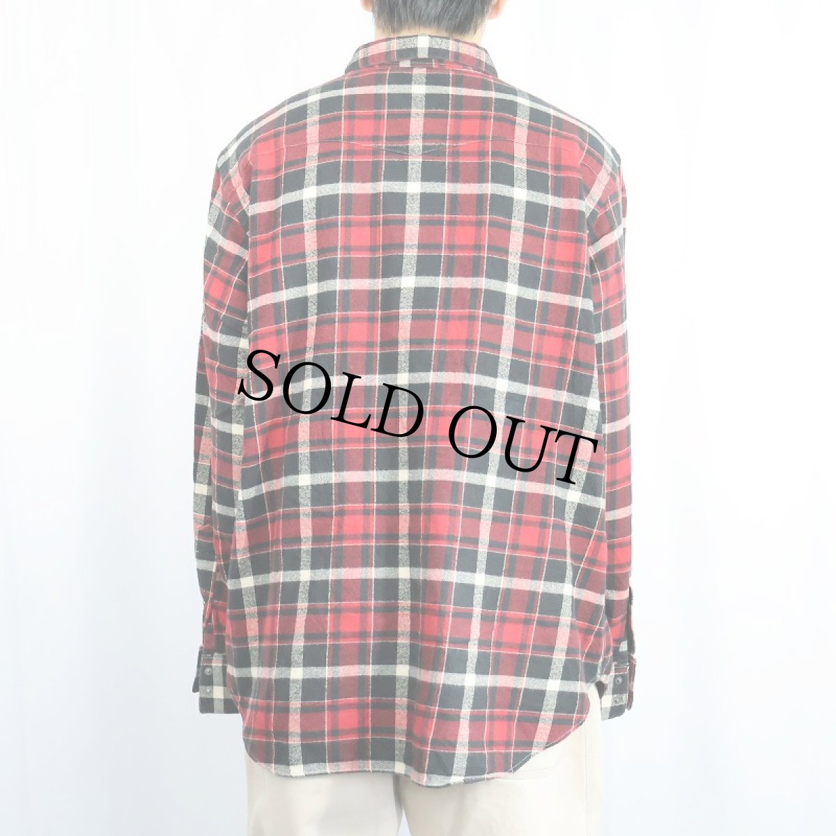 画像3: POLO Ralph Lauren "NEW CLASSIC WESTERN" チェック柄 ライトネル ウエスタンシャツ XL (3)