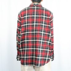 画像3: POLO Ralph Lauren "NEW CLASSIC WESTERN" チェック柄 ライトネル ウエスタンシャツ XL (3)