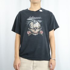 画像2: Deftones オルタナティブ・メタルバンドプリントTシャツ BLACK L (2)