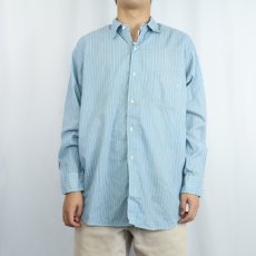 画像2: 50's Beltex マルチストライプ柄 マチ付き シャツ SIZE16 (2)