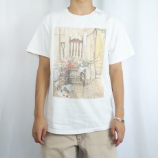 画像2: Norman Rockwell "Spring Flowers" アートプリントTシャツ L (2)