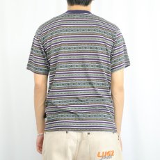 画像3: 90's BUGLE BOY USA製 ジャガードTシャツ L (3)
