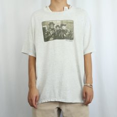 画像2: 90's RUN DMC ヒップホップグループ プリントTシャツ XL (2)