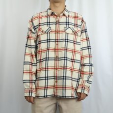 画像2: 2016 Patagonia チェック柄 ヘビーネルシャツ L (2)