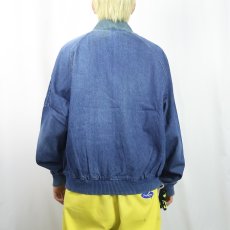 画像3: 〜90's Eddie Bauer "MA-1 TYPE" デニムジャケット L (3)