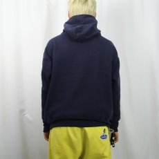 画像3: 80〜90's RUSSELL ATHLETIC "M.C.I. WALPOLE TAC TEAM" ダブルフェイス スウェットフーディー NAVY L (3)