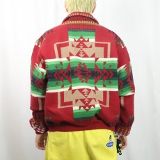 画像3: PENDLETON USA製 ネイティブ柄 メルトンウール ジャケット L (3)