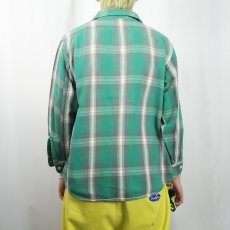 画像3: 70's JCPenney BIGMAC オンブレーチェック柄 ネルシャツ L (3)