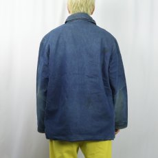 画像3: 60〜70's UNKNOWN ブランケットライナー デニムカバーオール (3)