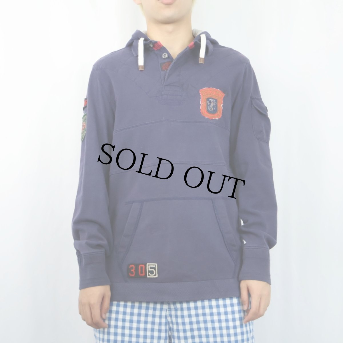 画像2: POLO Ralph Lauren "CUSTOM FIT" エルボーパッチ付き ラガーシャツ M (2)