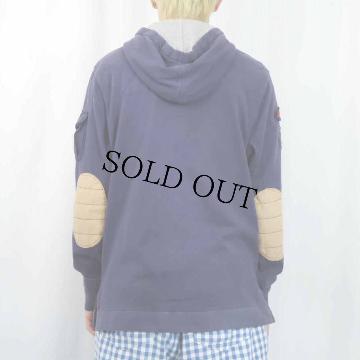 画像3: POLO Ralph Lauren "CUSTOM FIT" エルボーパッチ付き ラガーシャツ M (3)