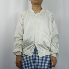 画像2: 80〜90's AUBURN SPORTSWEAR USA製 ペイント入り ナイロンスタジャン XL (2)