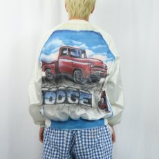 画像3: 80〜90's AUBURN SPORTSWEAR USA製 ペイント入り ナイロンスタジャン XL (3)