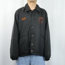 画像2: 70〜80's WEST WIND 裏ボア ナイロンコーチジャケット BLACK XL (2)