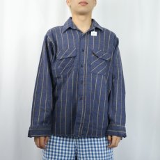 画像2: 80's FIVE BROTHER USA製 ヘビーネルシャツ L (2)