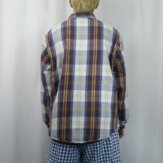 画像3: 80's FIVE BROTHER USA製 裏キルティング ヘビーネルシャツ L (3)