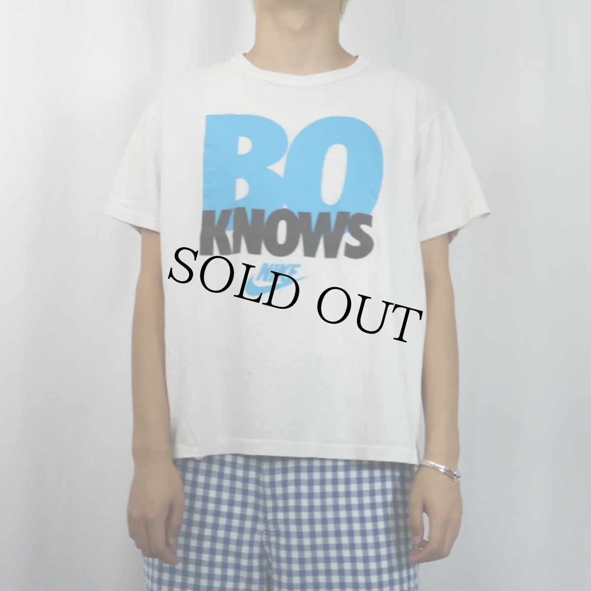 画像2: 90's NIKE CANADA製 "BO KNOWS" プリントTシャツ L (2)