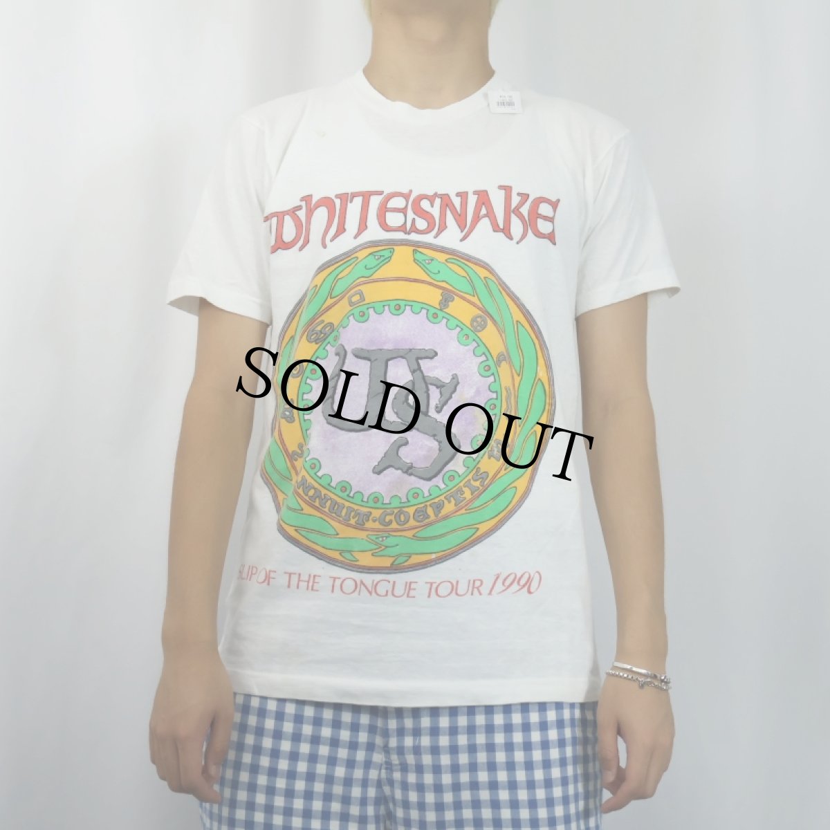 画像2: 90's WHITESNAKE USA製 ハードロック・バンド プリントTシャツ L (2)