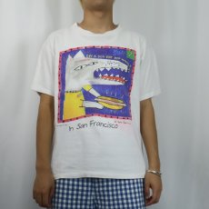 画像2: 90's Dave Faville USA製 "It's A Dog Eat Dog World" イラストプリントTシャツ L (2)
