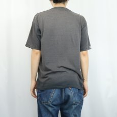 画像3: 無地 フェードTシャツ BLACK (3)