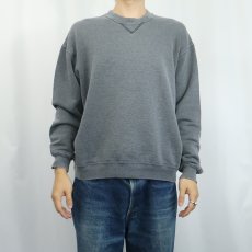 画像2: 80's RUSSELL ATHLETIC USA製 無地 前Vスウェット XL (2)
