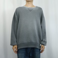 画像2: 90's RUSSELL ATHLETIC USA製 無地 前Vスウェット XL (2)