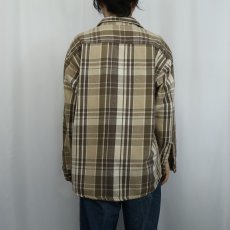画像3: 90〜2000's ST. JOHNS BAY チェック柄 ヘビーネルシャツ L (3)
