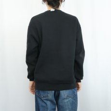 画像3: 90's RUSSELL ATHLETIC USA製 前V 無地スウェット BLACK XL (3)