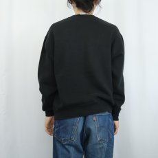 画像3: 90's RUSSELL ATHLETIC USA製 前V 無地スウェット BLACK L (3)