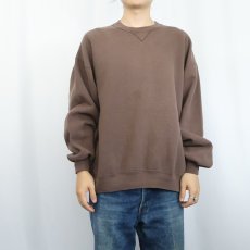 画像2: 90's RUSSELL ATHLETIC USA製 前V 無地スウェット XL (2)
