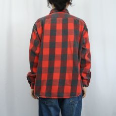 画像3: 70〜80's FIVE BROTHER USA製 バッファローチェック柄 ヘビーネルシャツ XL (3)