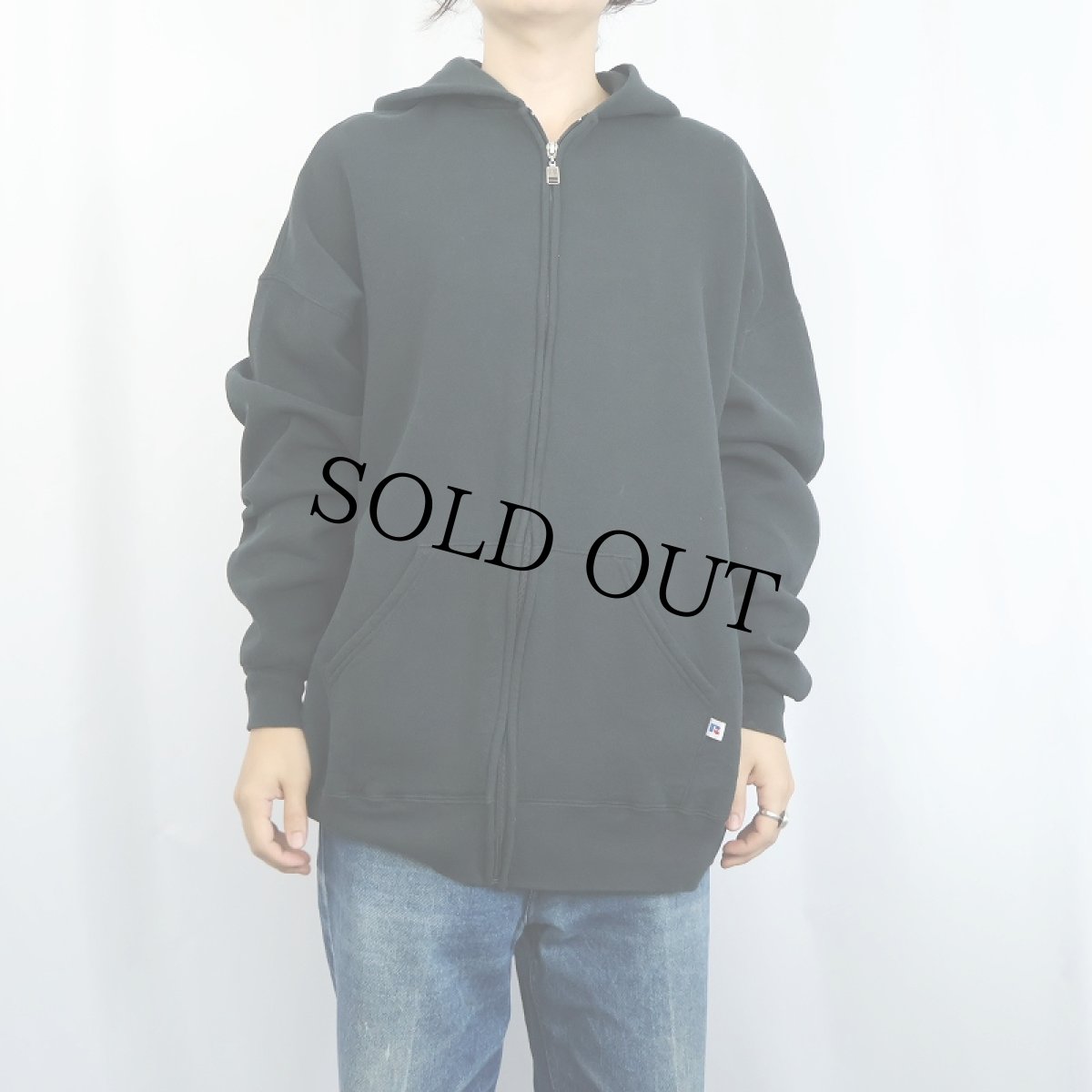 画像2: RUSSELL ATHLETIC スウェットジップパーカー BLACK XXL (2)