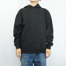画像2: RUSSELL ATHLETIC スウェットフーディー BLACK L (2)