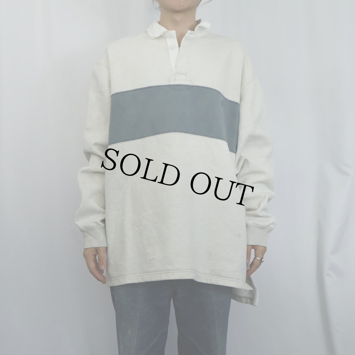 画像3: POLO Ralph Lauren ボーダー柄 ラガーシャツ XL (3)