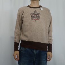 画像2: 50〜60's BOY SCOUTS OF AMERICA "BE PREPARED" 2トーン 染み込みプリントスウェット (2)