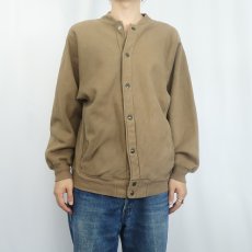 画像2: 90's Champion REVERSE WEAVE USA製 目無し フルスナップ スウェットカーディガン M (2)
