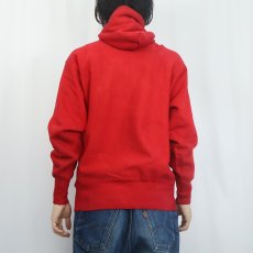 画像3: 70's Champion REVERSE WEAVE 赤単色タグ ウイングフット プリントスウェットフーディー L (3)