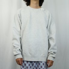 画像2: 90's L.L.Bean×RUSSELL ATHLETIC USA製 前V 無地スウェット L (2)