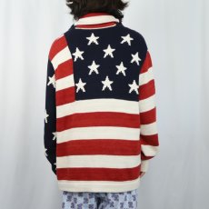 画像3: POLO Ralph Lauren 星条旗柄 コットンニットセーター XL (3)