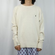 画像2: POLO Ralph Lauren コットンニットセーター L (2)
