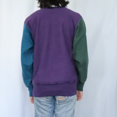 画像3: 90's Champion REVERSE WEAVE USA製 クレイジーパターン 目付きスウェット L (3)