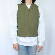 画像2: 40's U.S.NAVY コの字エンド デッキベスト SIZE40 (2)